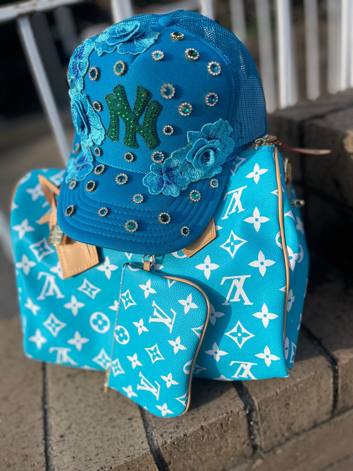 Diamonds and Florals trucker hats