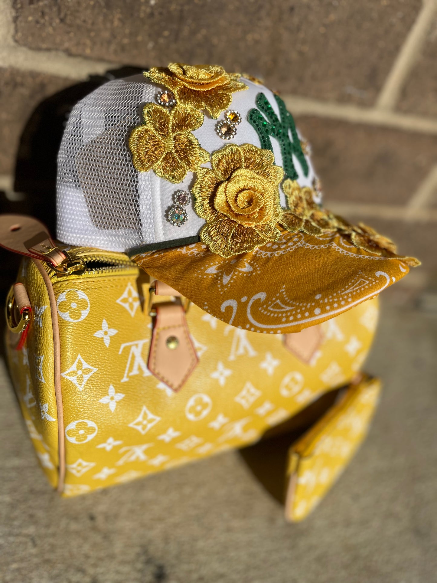Diamonds and Florals trucker hats