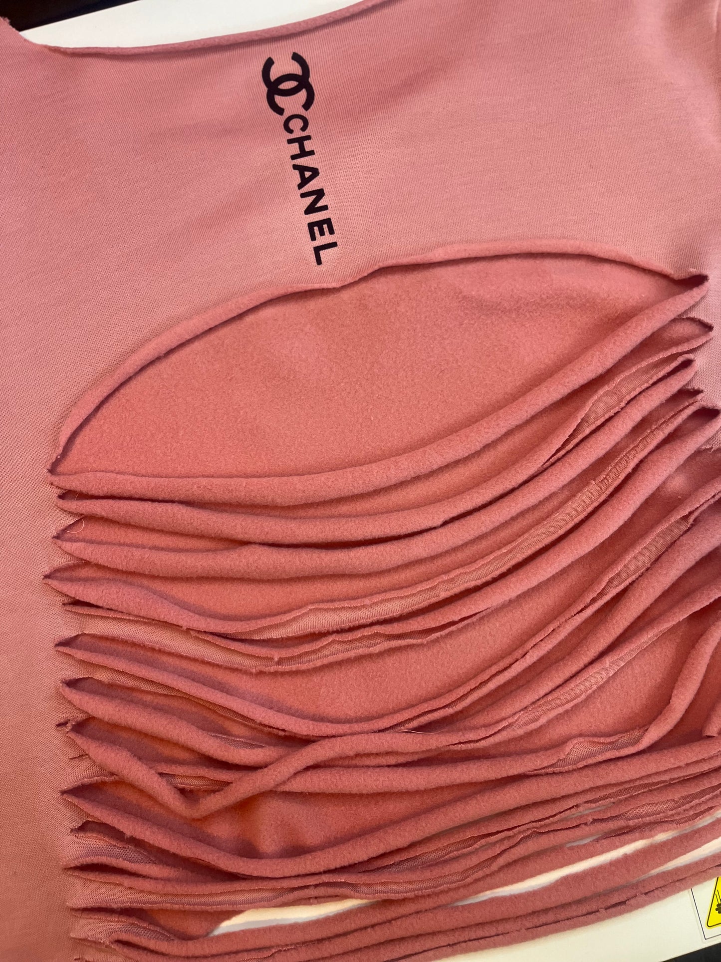 Distressed embellished sweatshirt