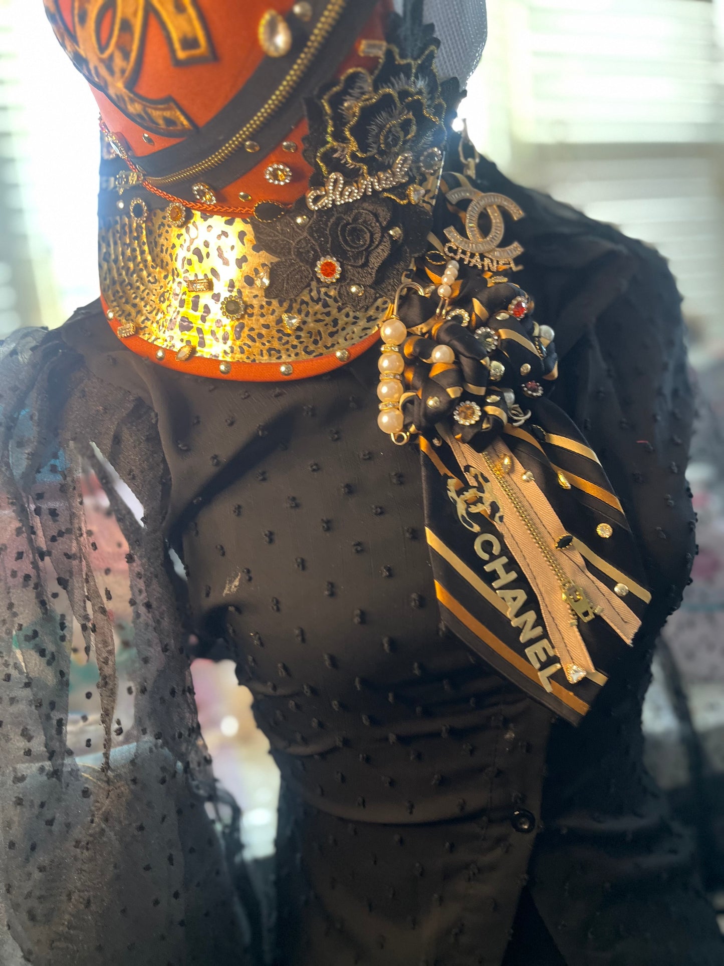 Bougie trucker hat & Upcycled necktie sets